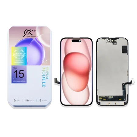 iPhone 15 Display + Digitizer Complete Black - JK InCell