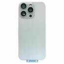 Replacement Battery Cover + Side Frame Compatible for iPhone 16 Pro Max (1 pcs) - White/Silver