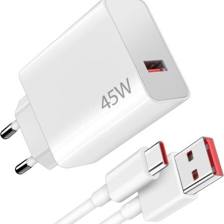 Xiaomi 45W HyperCharge Combo (USB-A) with USB-C Cable - White Bulk