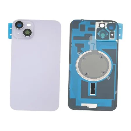 Replacement Battery Cover + Side Frame Compatible for iPhone 14 Plus (1 pcs) - Purple