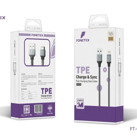 Snel Lader & Data Kabel - USB naar 8-pin - 3 meter - FT-C12