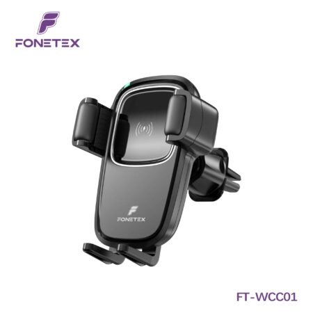 FoneTex Auto Oplader - Draadloos - Met Houder - FT-WCC01