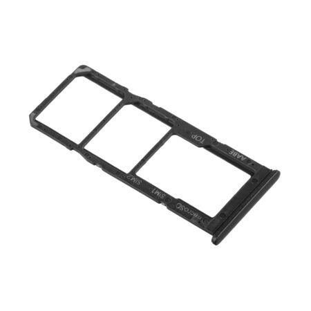 Samsung Galaxy A12 (A125F) Sim Card Holder + Memory Card Holder - Black