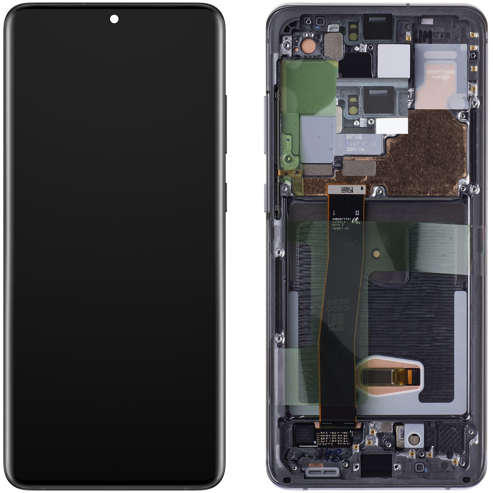 Samsung Galaxy S20 Ultra (G988B) Display + Digitizer Soft OLED (With Fame) - Black