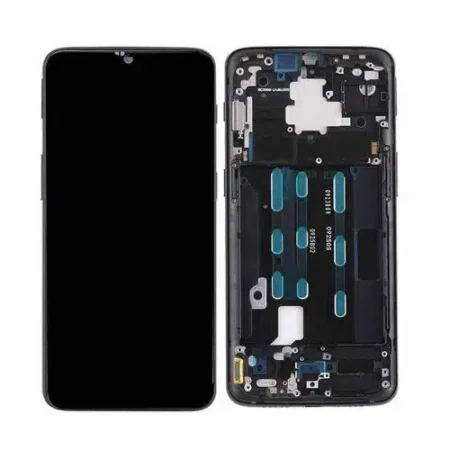 OnePlus 6T (A6010 A6013) Display Complete + Frame (2011100040) - Mirror Black