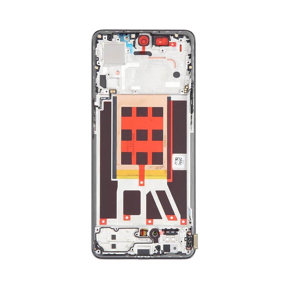 Oppo Reno9 (PHM110) / Oppo Reno9 Pro (PGX110) Display + Digitizer + Frame OEM - Black - Afbeelding 2