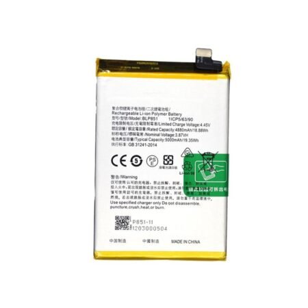 Oppo A74 4G / Oppo A74 5G / Oppo F19 / Oppo F19s BLP851 Battery - 5000 mAh