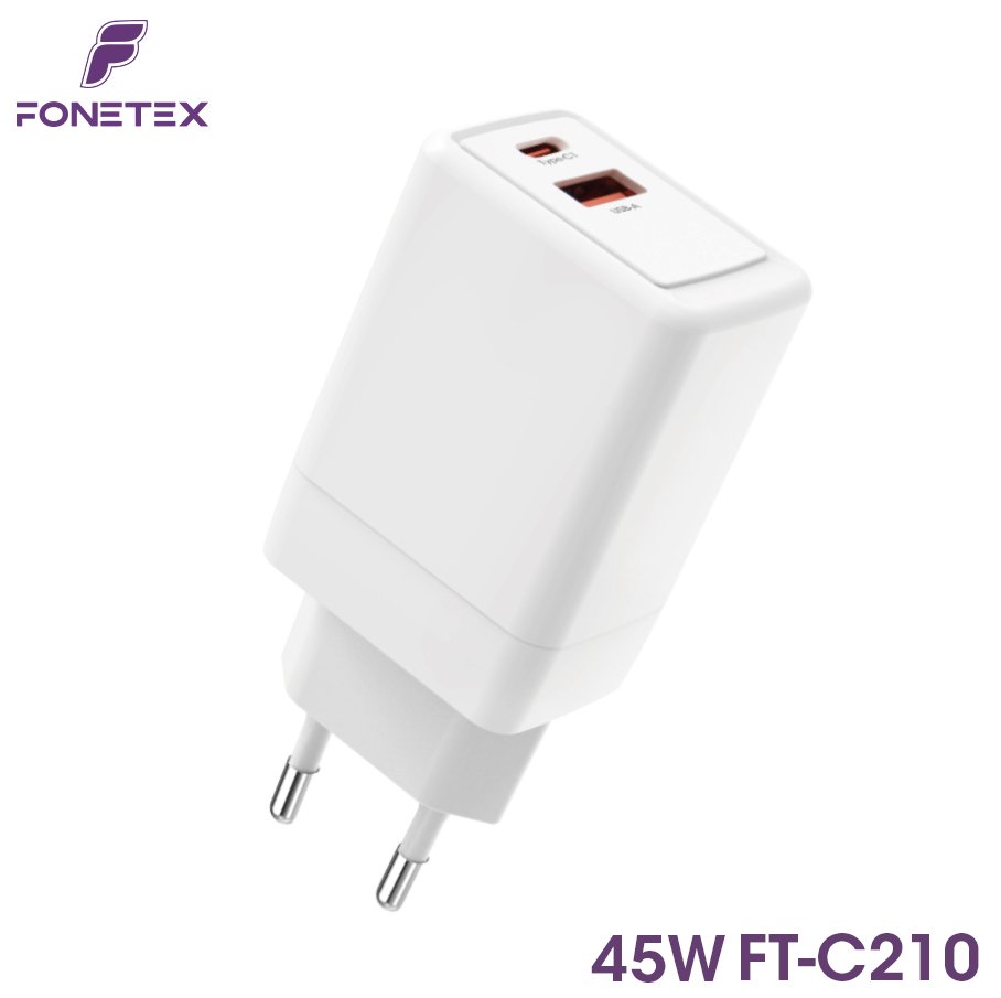 45W GaN Charger - With USB-C and USB-A - FT-C210