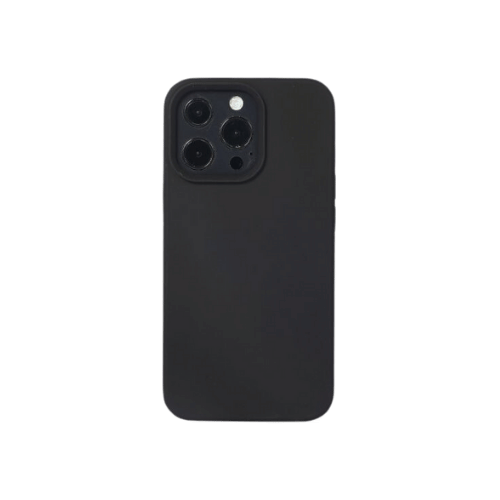 Dunne Soft Silicone Case For iPhone 15 Pro Max - Zwart