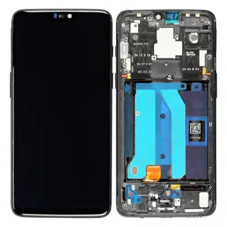 OnePlus 6 (A6000, A6003) Display Complete + Frame (2011100030) - Midnight Black