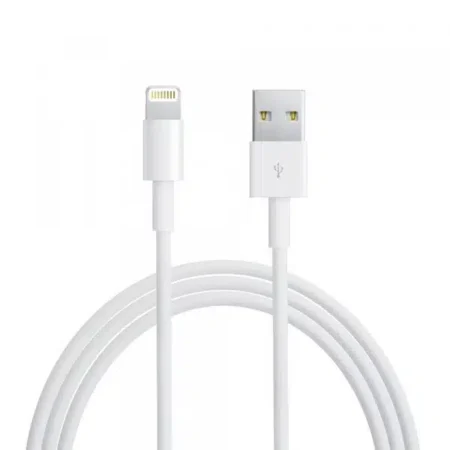 USB to 8-Pin Charging Cable - White - BULK - 20 pcs. - 1 meter
