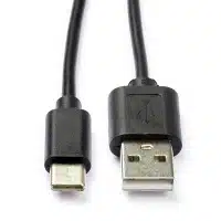 USB naar USB-C Charging Cable - Zwart - BULK - 10 pcs. - 1 Meter