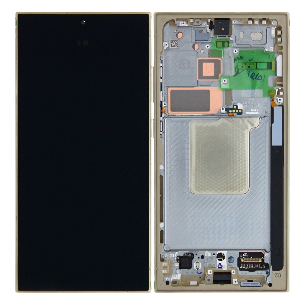 Samsung Galaxy S24 Ultra (S928) Display And Digitizer With Frame Titanium Yellow Pre Assembled - Afbeelding 3